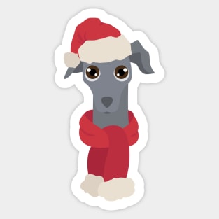 Italian Greyhound Christmas Dog Sticker